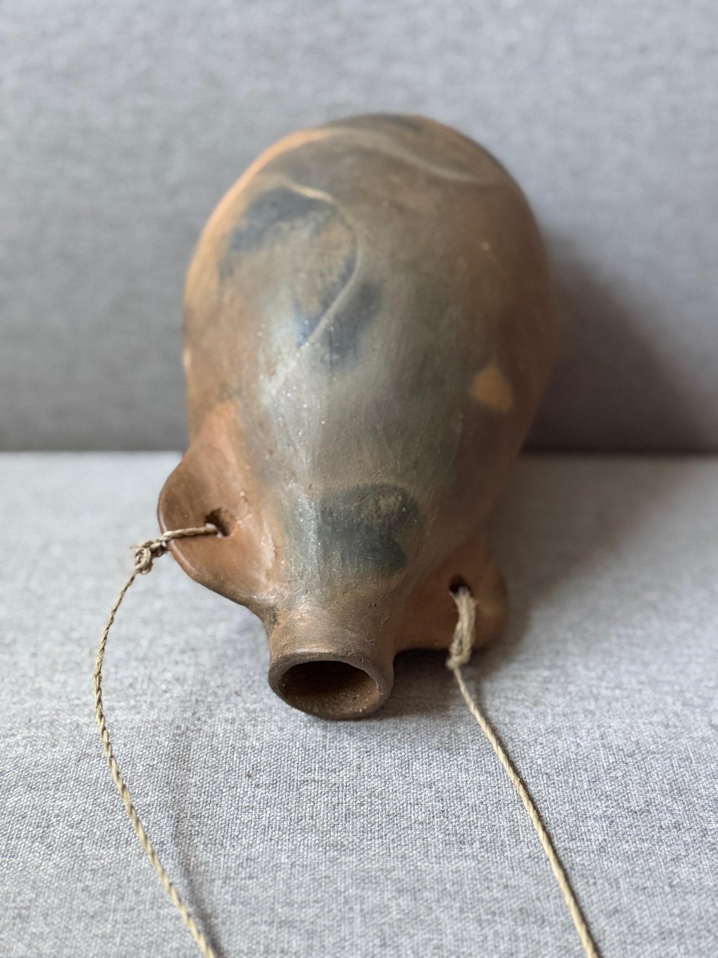 Clay water canteen, olla from Baja California