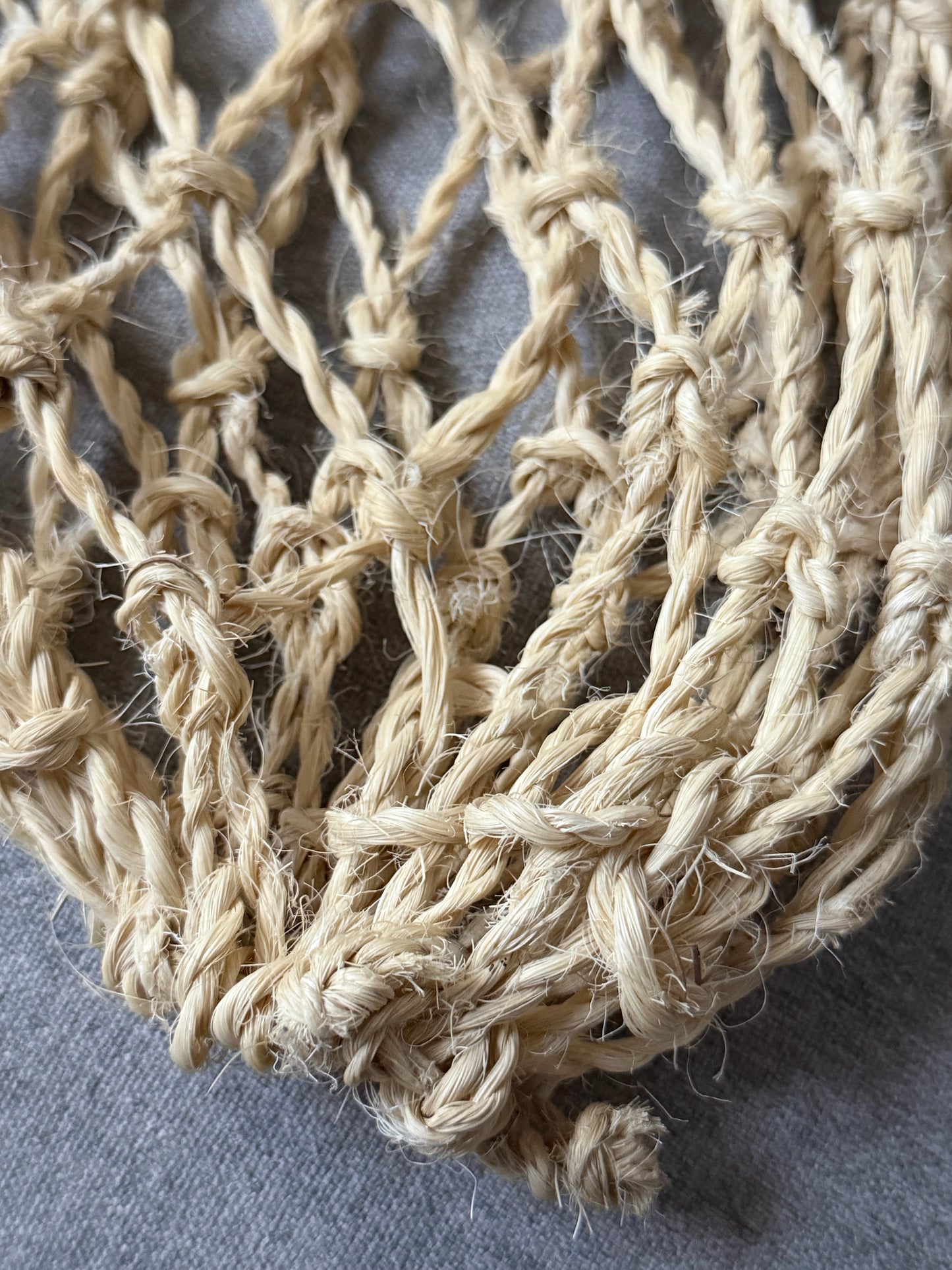 Mojave yucca fiber net, bag.