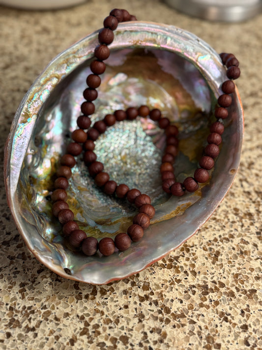 Big berry manzanita seed necklace