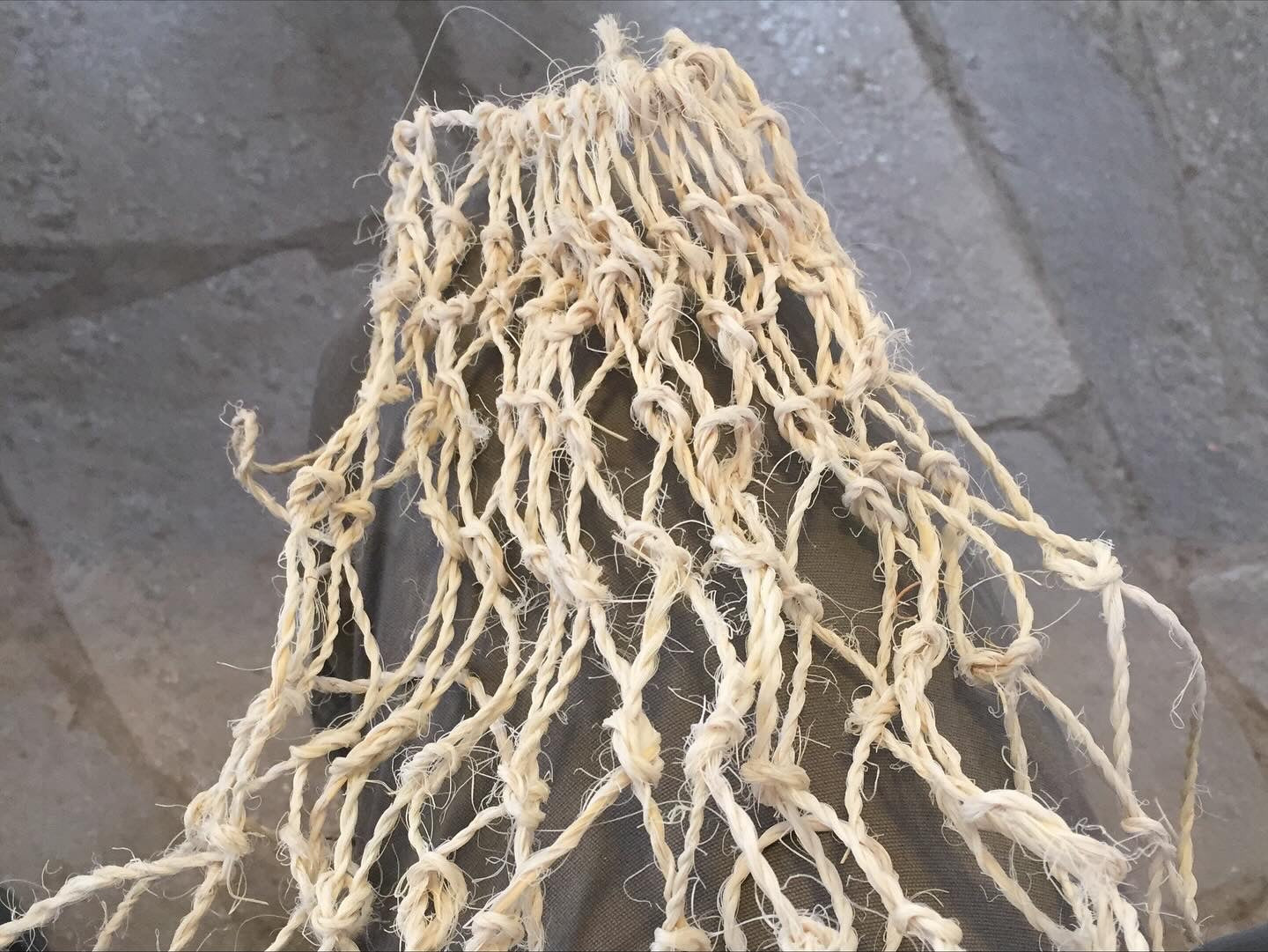 Mojave yucca fiber net, bag.