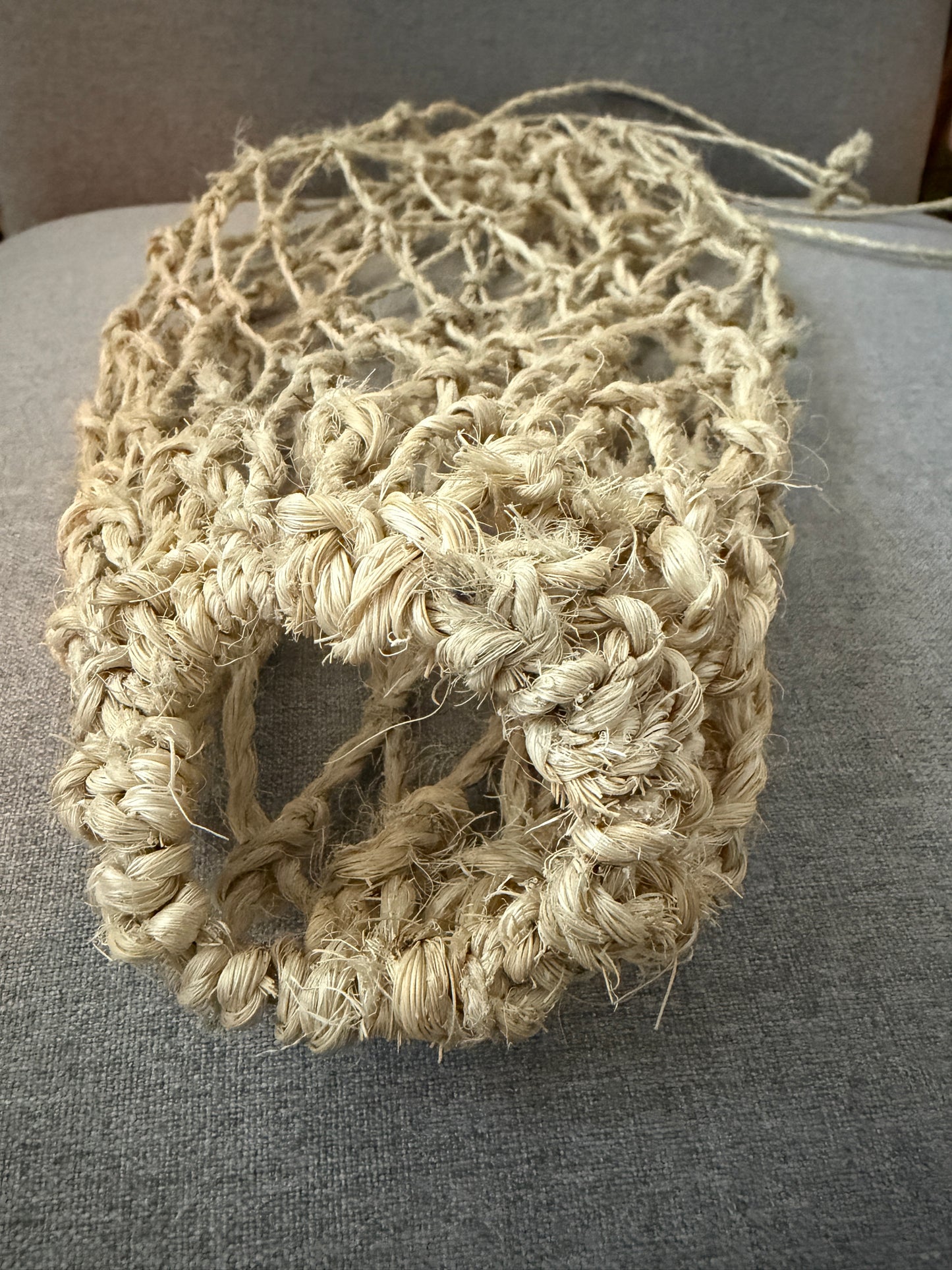 Mojave yucca fiber net, bag.