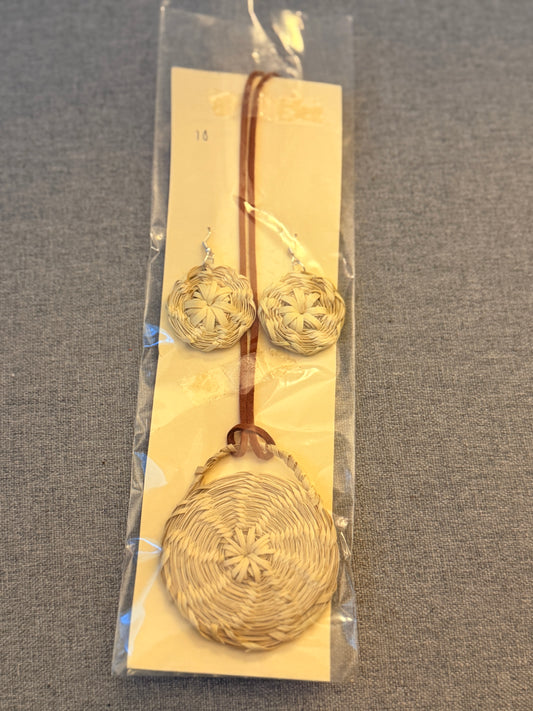 California fan palm - necklace and earrings set from Baja California 10