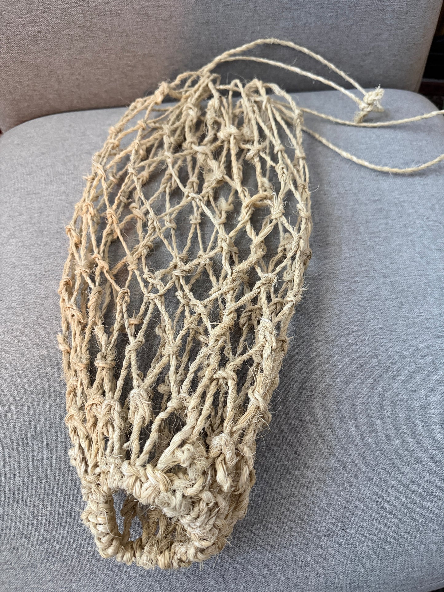 Mojave yucca fiber net, bag.