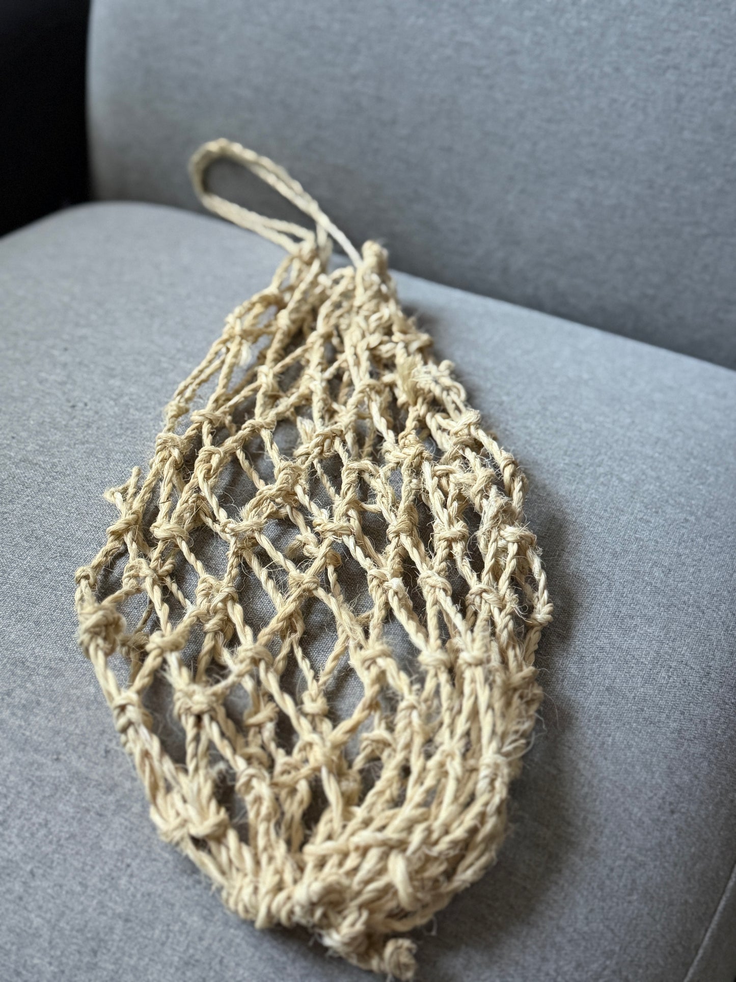 Mojave yucca fiber net, bag.