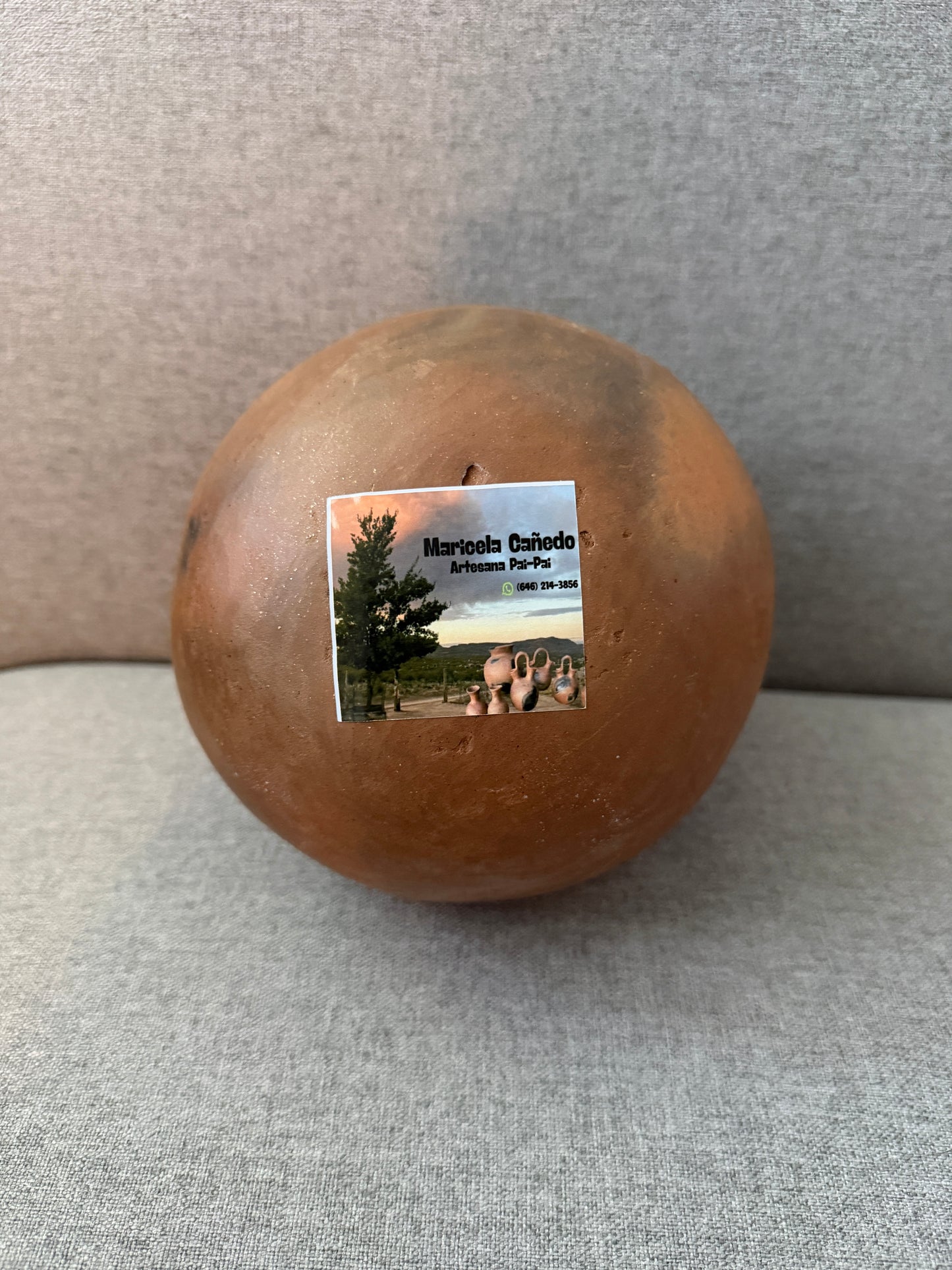 Clay olla pot from Baja California