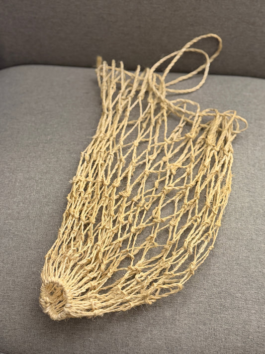 Mojave yucca fiber net, bag.