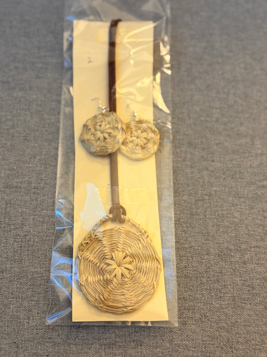 California fan palm - necklace and earrings set from Baja California 2