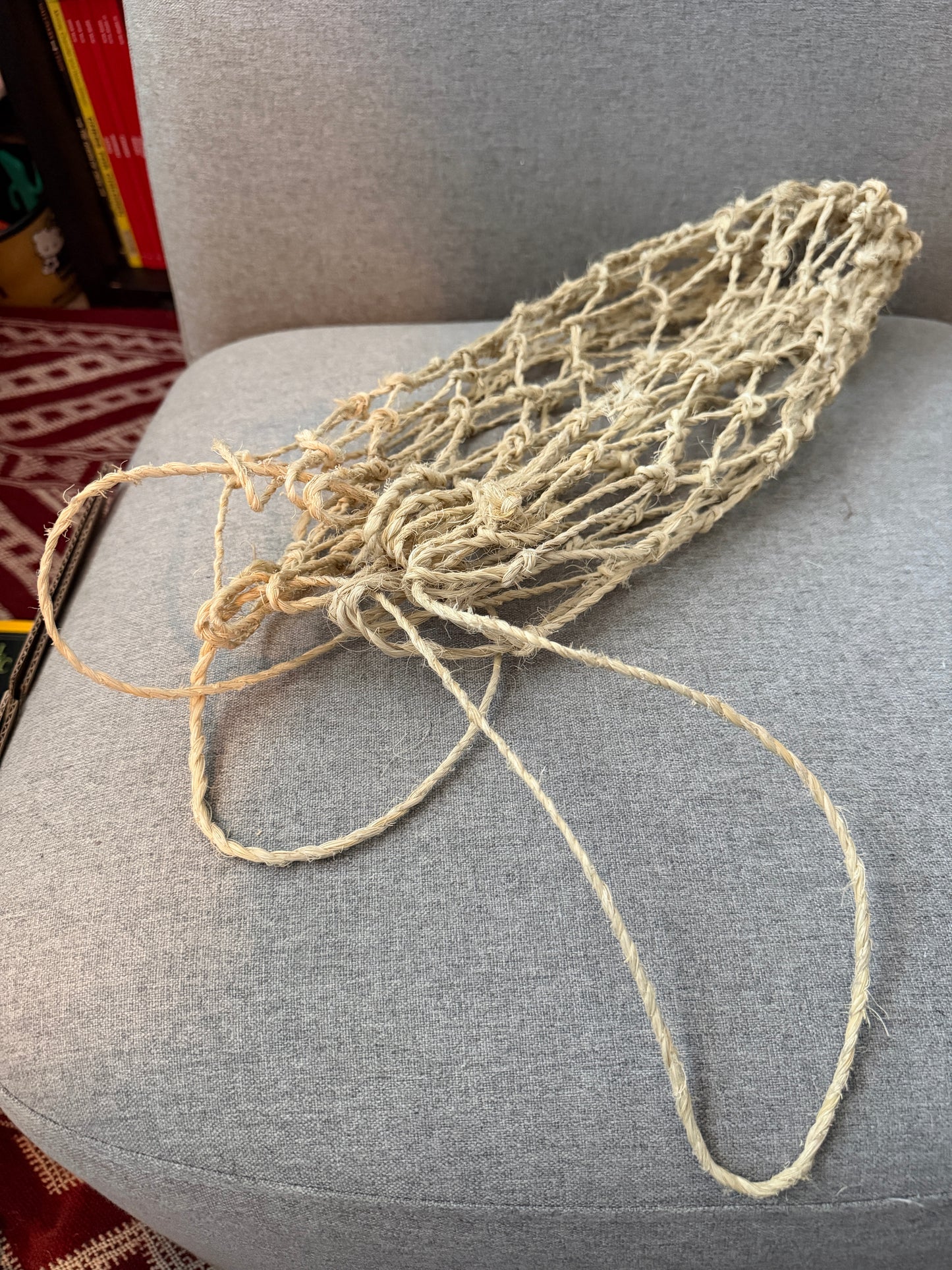 Mojave yucca fiber net, bag.