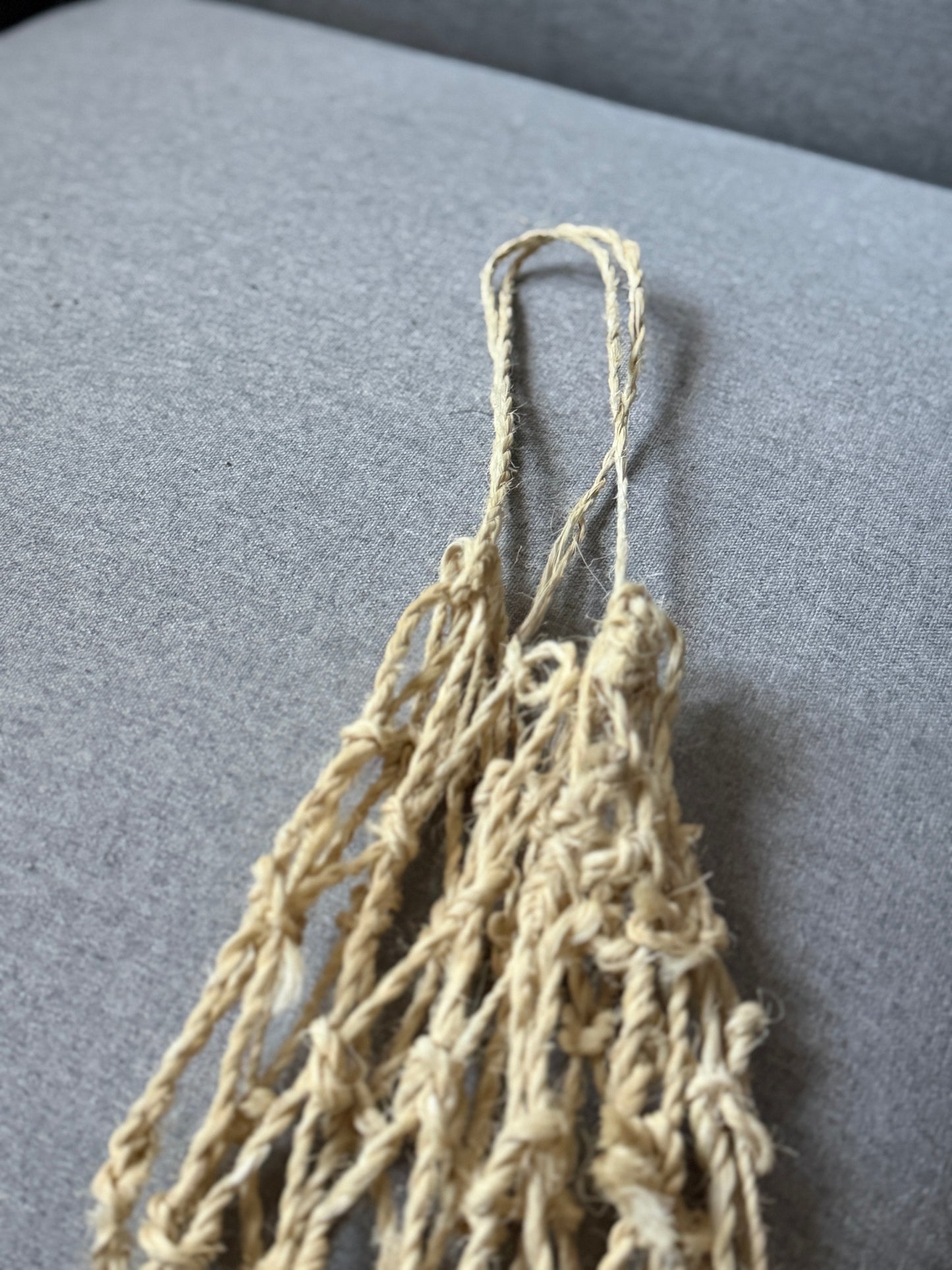 Mojave yucca fiber net, bag.