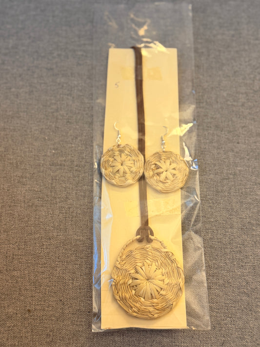California fan palm - necklace and earrings set from Baja California 5