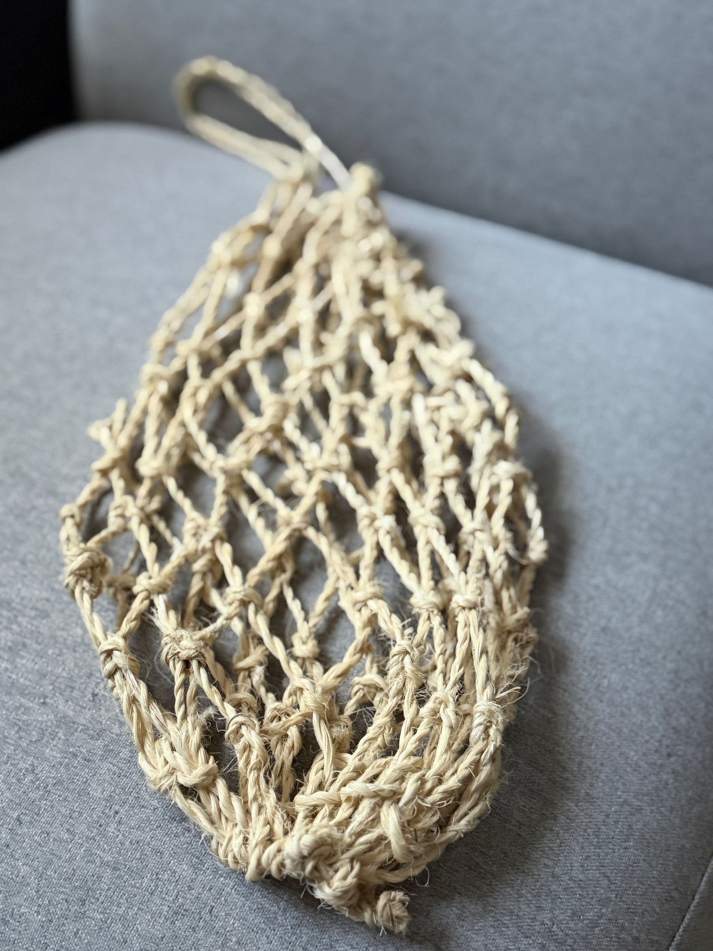 Mojave yucca fiber net, bag.